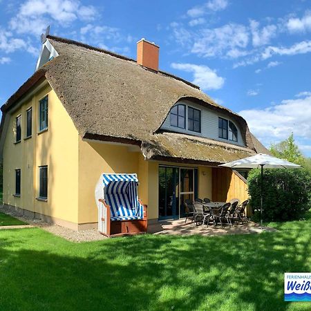 Familienfreundliches Reetdachhaus Weissdorn 2 Puddemin Exterior foto